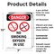 Signmission No Smoking Oxygen In Use Danger Sign, Plastic, 7in W x 10in L, 2PK OS-2PACK-DS-P-710-V-1488 - alternate 8